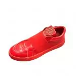 baskets basses philipp plein chaussures homme snake grain red